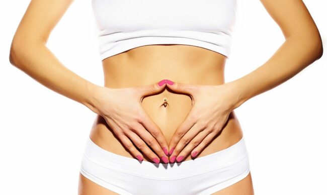 Perfect sensual sport girl female body in white  lingerie re-pierce belly button