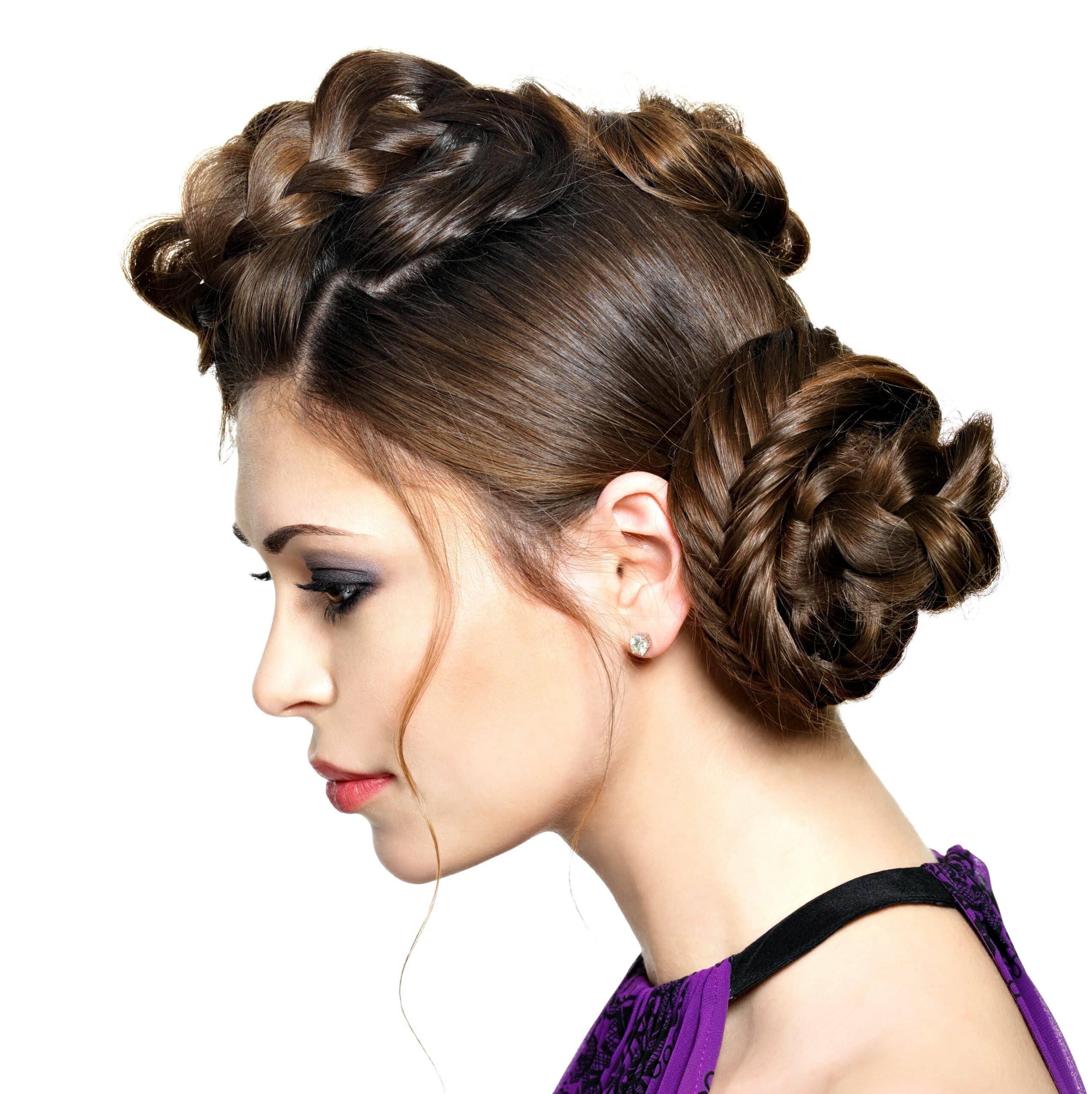 Braided Flower Updo, Easter Hairstyles | Hairstyles For Girls - Princess  Hairstyles